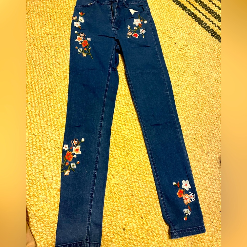 Embroidered jeans